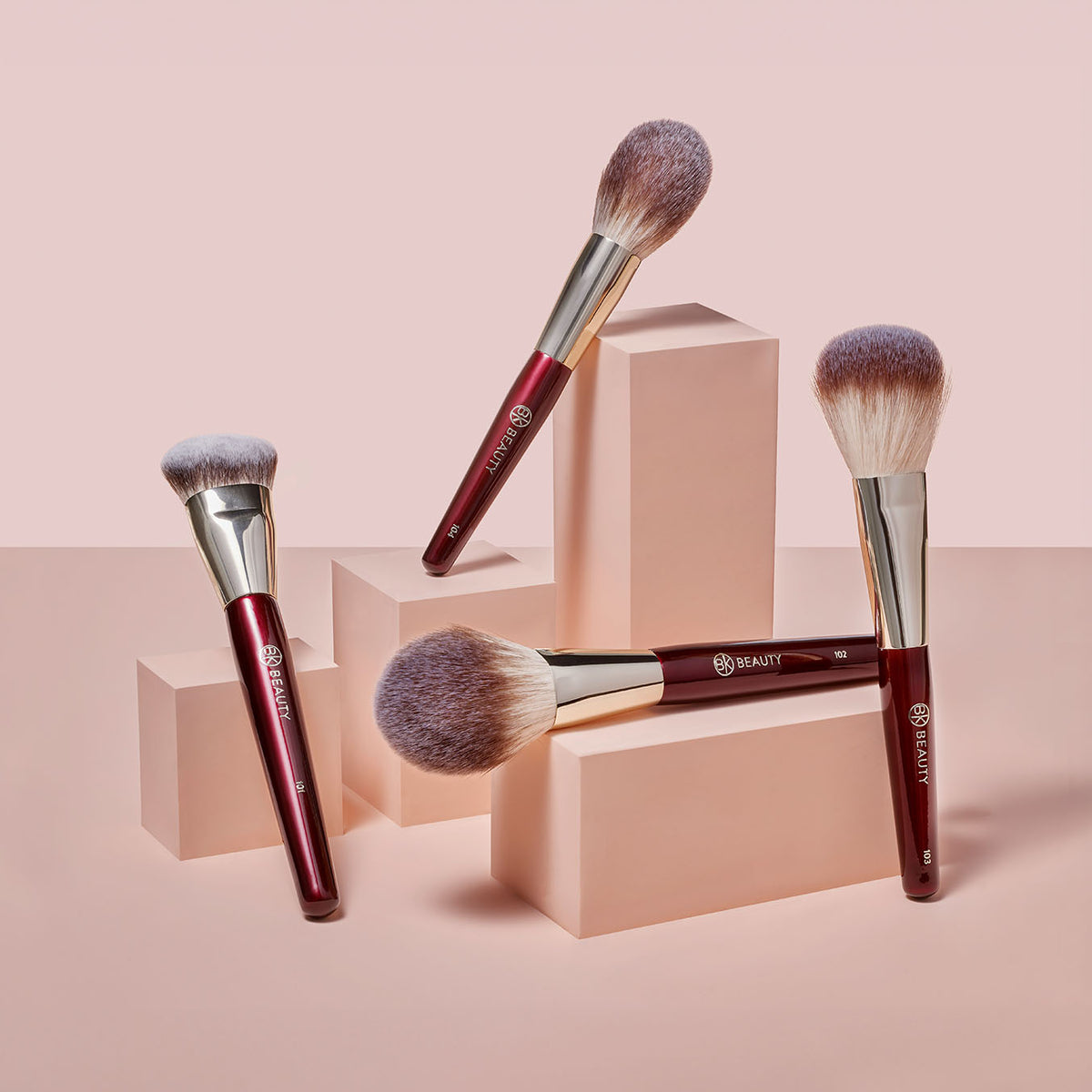 BK Beauty Travel Brush Set with Pouch